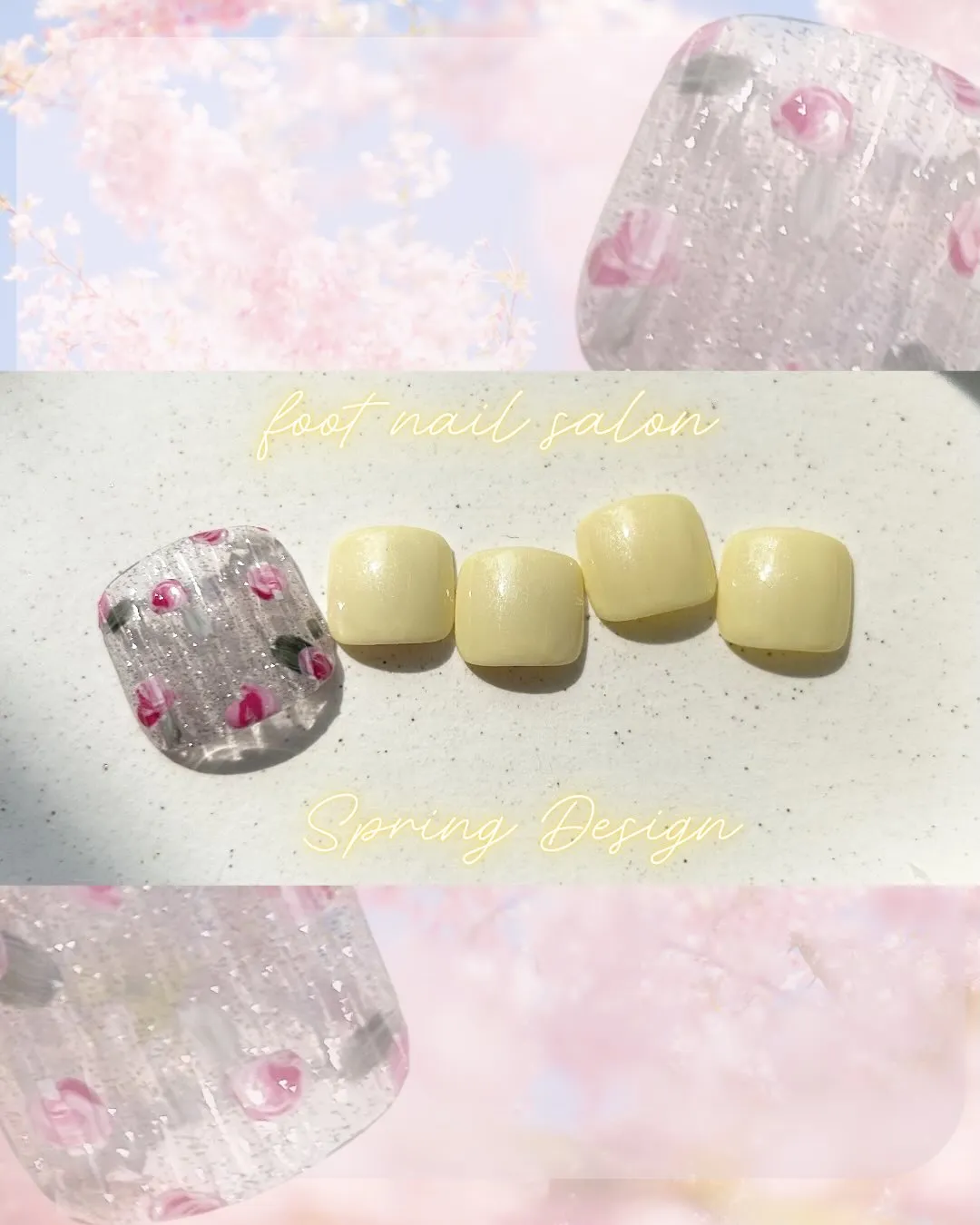 foot nail salon Design✨Spring☘...